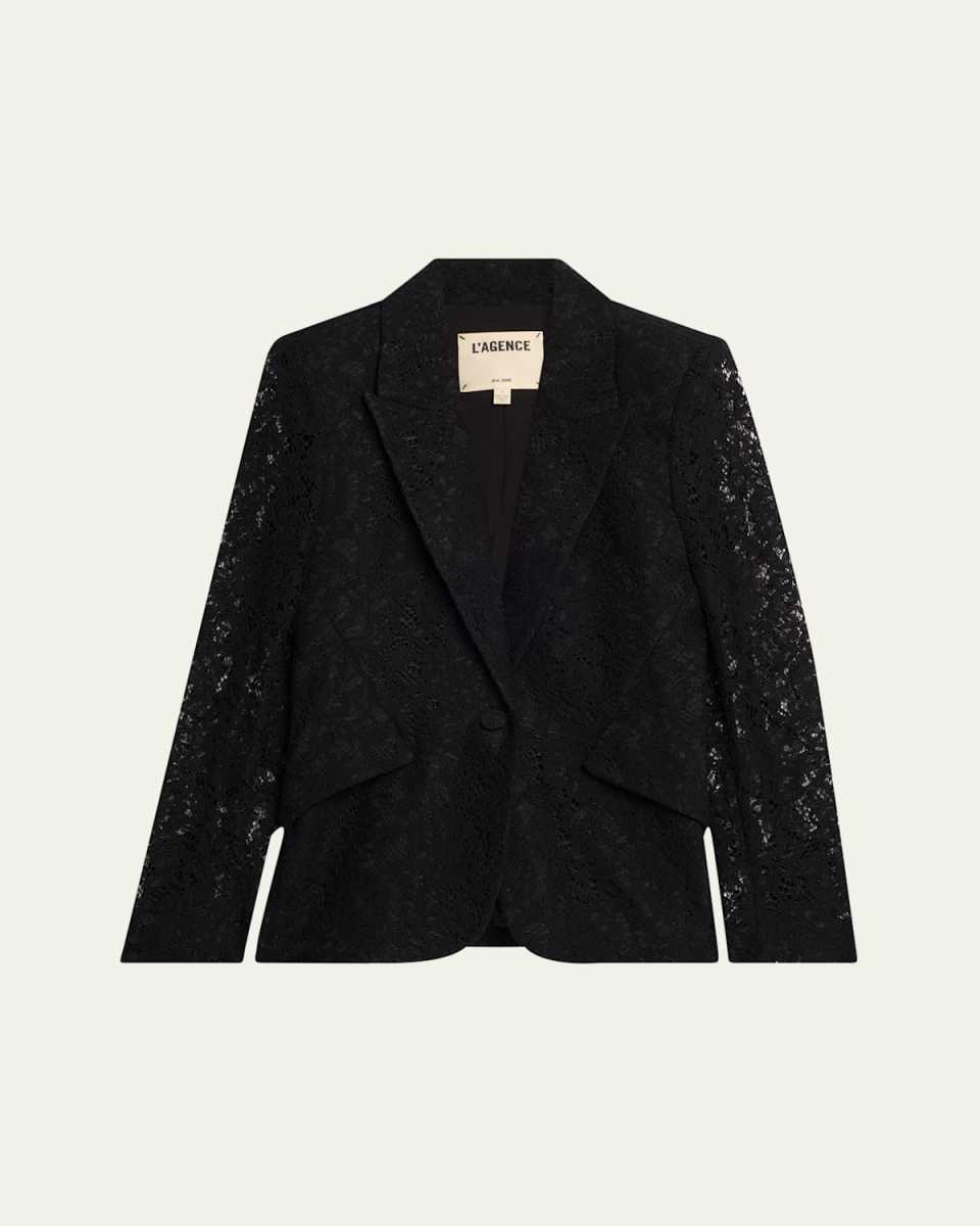 Chamberlain Floral Lace Blazer